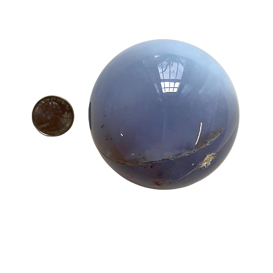 Large Blue Chalcedony Sphere image 0