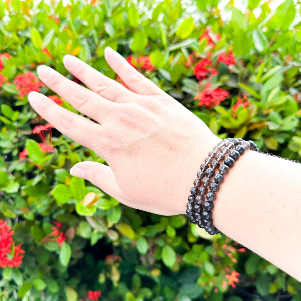 Black Obsidian Bracelet 6mm image 3