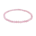 Rose Quartz Bracelet 4mm Small Wrist image 0
