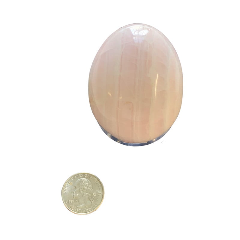 Pink Calcite Mangano Egg image 1