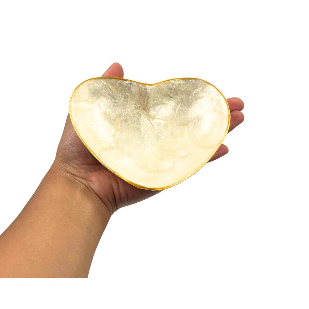 Shell Heart Trinket Holder Dish
