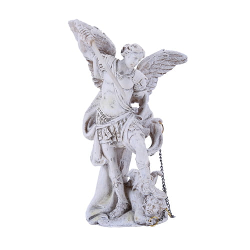 Archangel Michael Statue Small White image 0