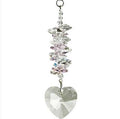 Crystal Heart Cascade Suncatcher - Rose image 0