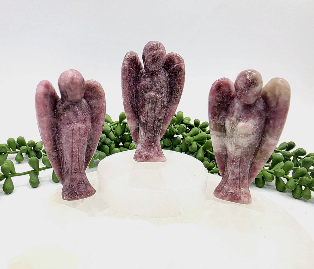 Lepidolite Angel 3 Inches