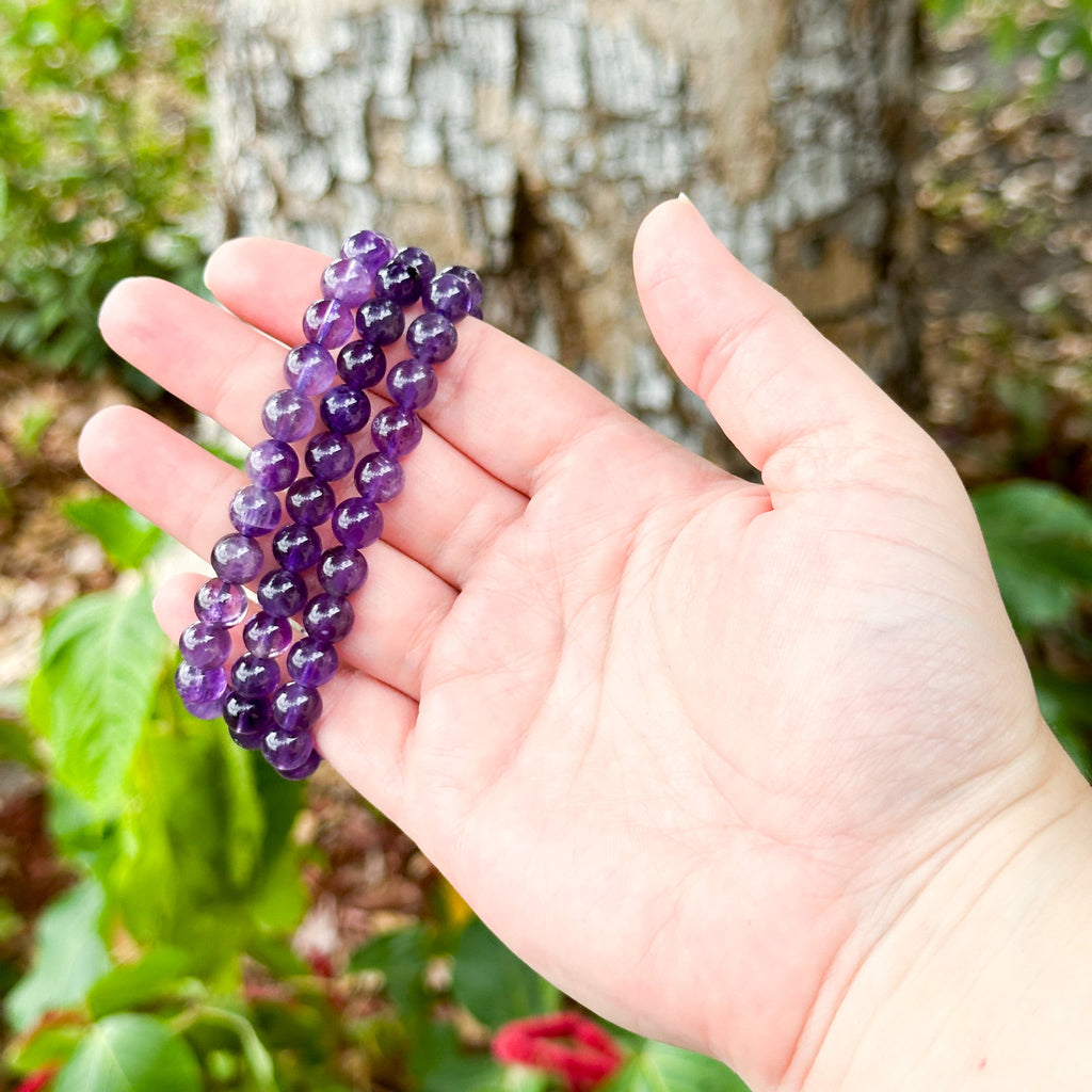 Amethyst Bracelet 8mm image 1