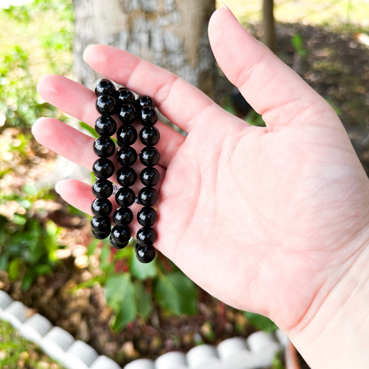 Black Onyx Bracelet 10mm image 1