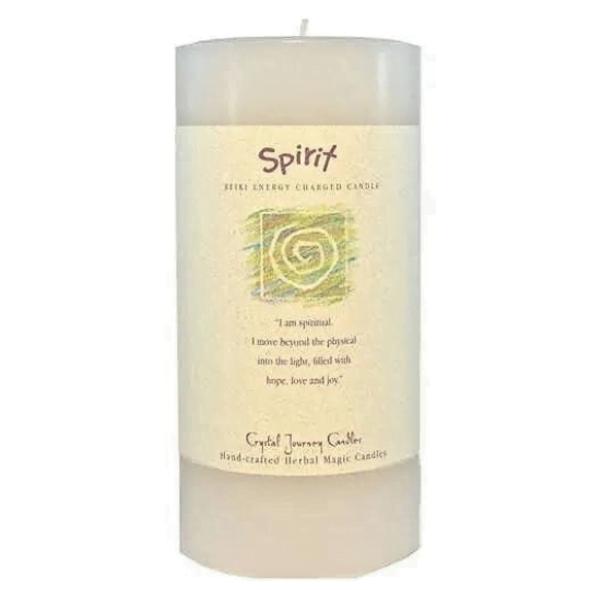 Spirit Big Pillar Candle Crystal Journey image 0