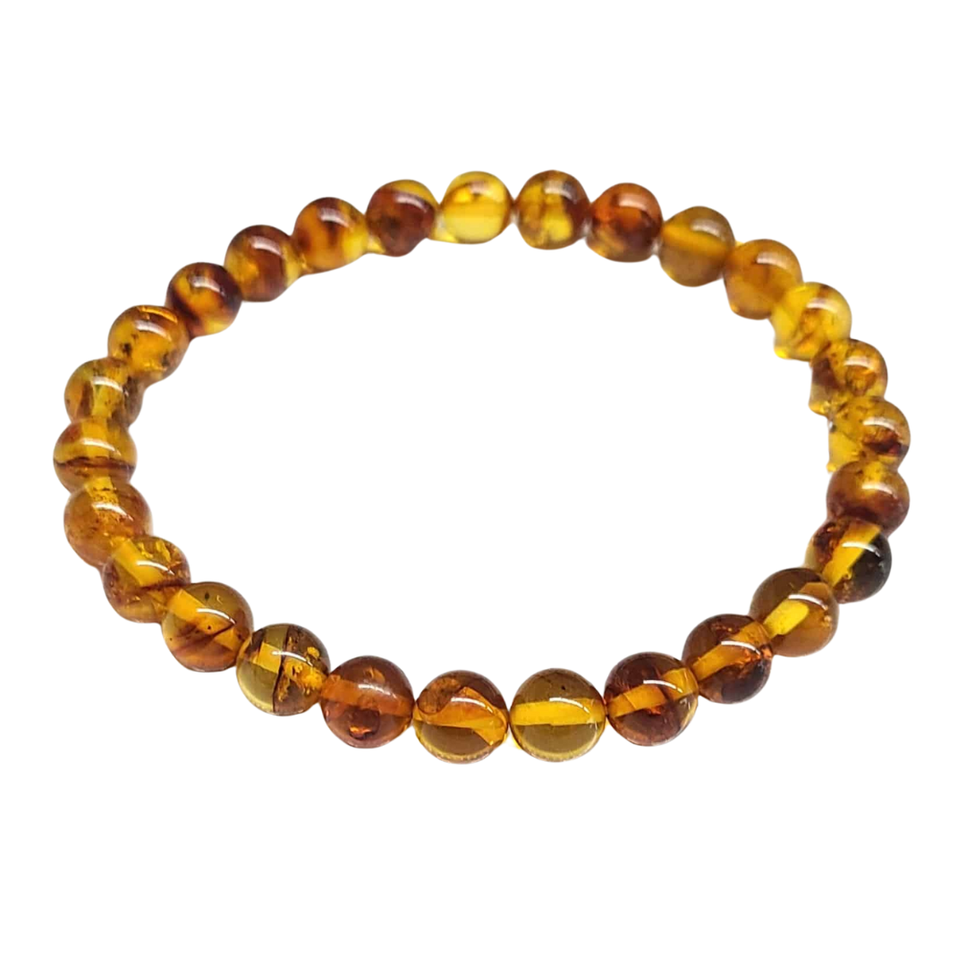 Natural Flower Amber Bracelet image 0