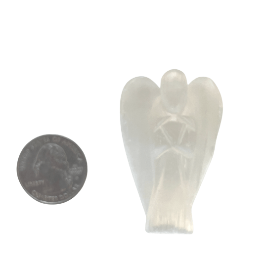 Selenite Angel 2 inches image 1