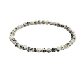Dalmatian Jasper Bracelet 4mm image 0