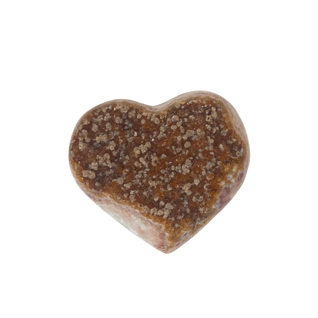 Citrine Druzy Cluster Heart image 0