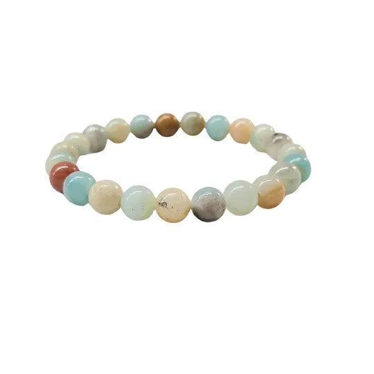 Amazonite Mixed Colors Bracelet 8mm image 0