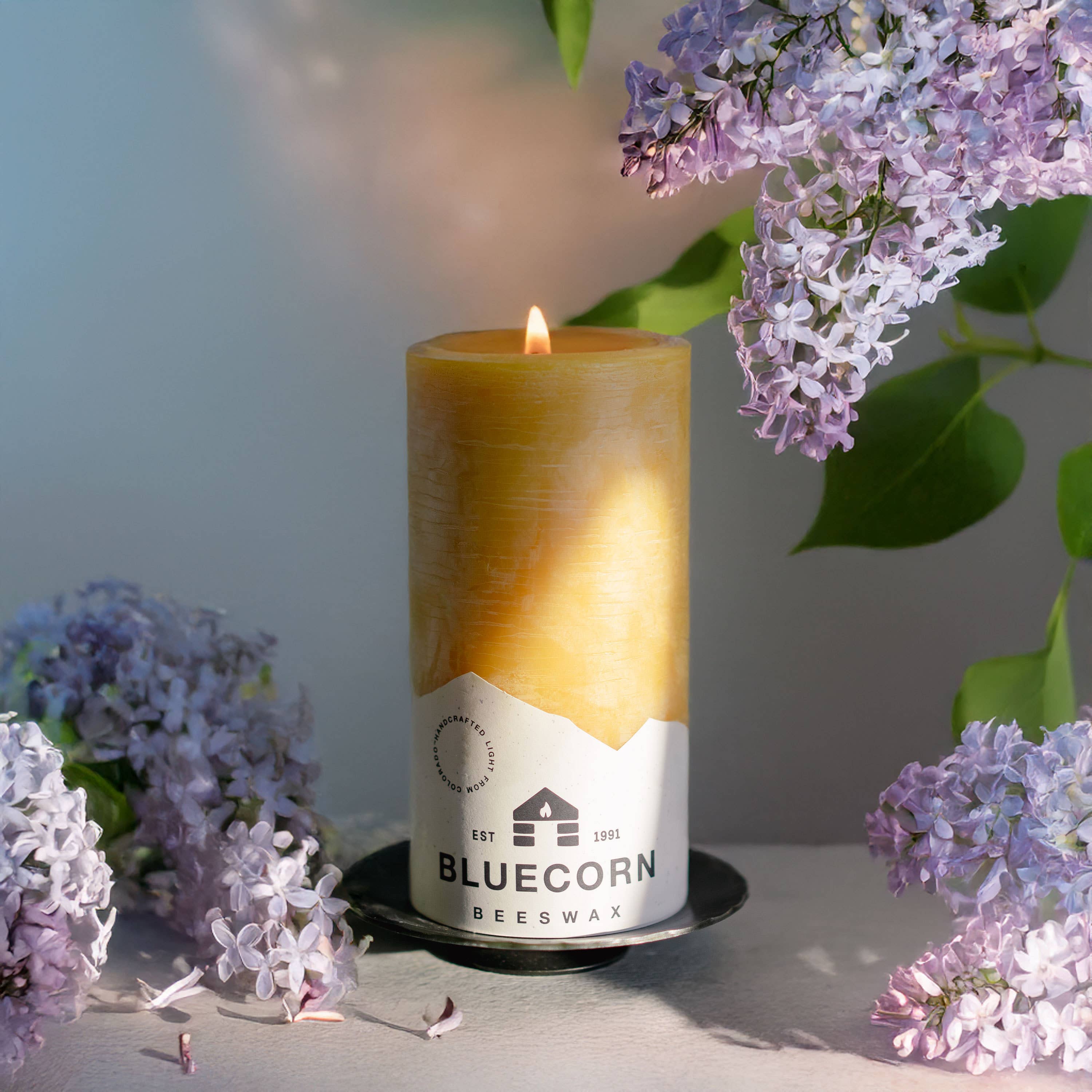 Beeswax Pillar Candle Raw 2" x 4.5"