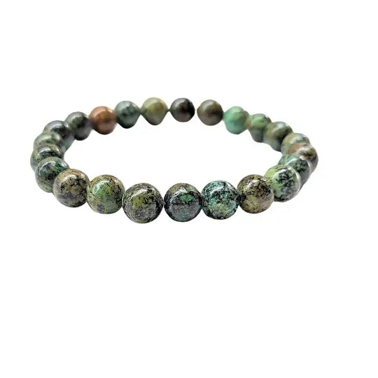 African Turquoise Bracelet 8mm image 0