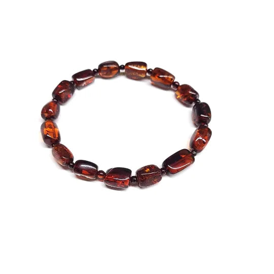 Natural Blood Amber Bracelet image 1