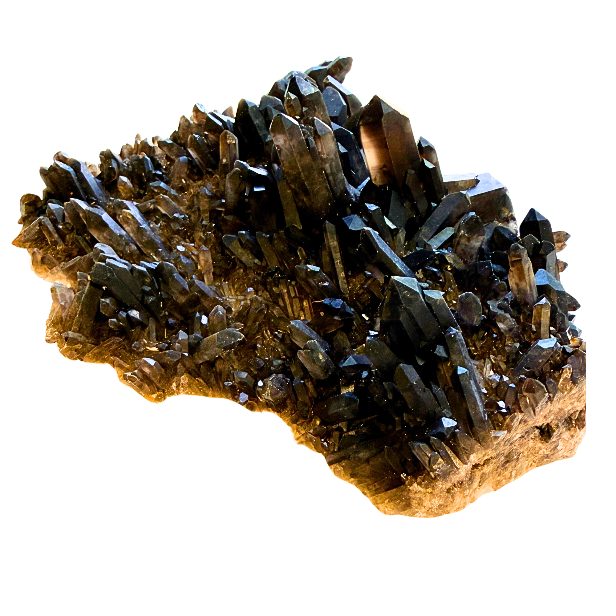Smoky Quartz Cluster Large
