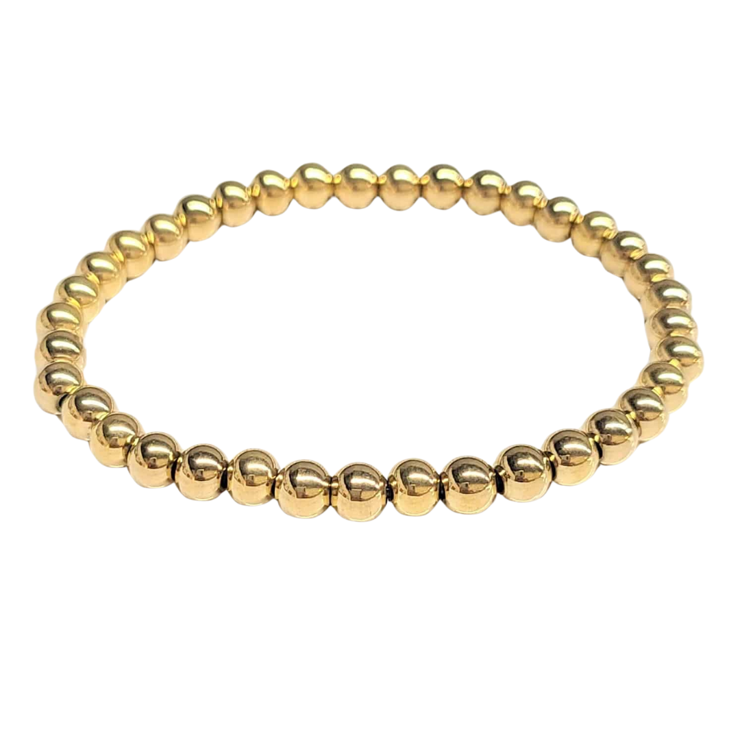 Gold Toned Stainless Steel Bracelet 6mm image 0