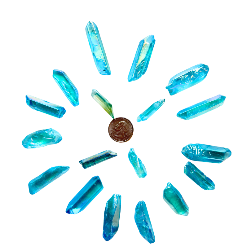 Aqua Aura Quartz Point image 1