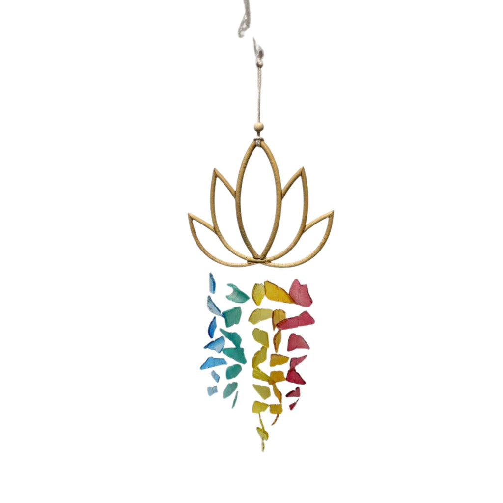 Windchime - Sea Glass, Lotus Multicolor