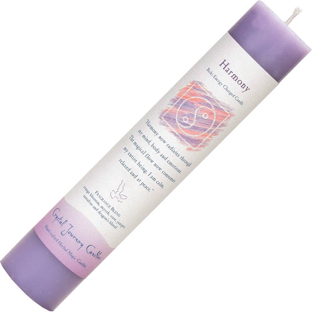 Harmony Crystal Journey Tall Pillar Candle