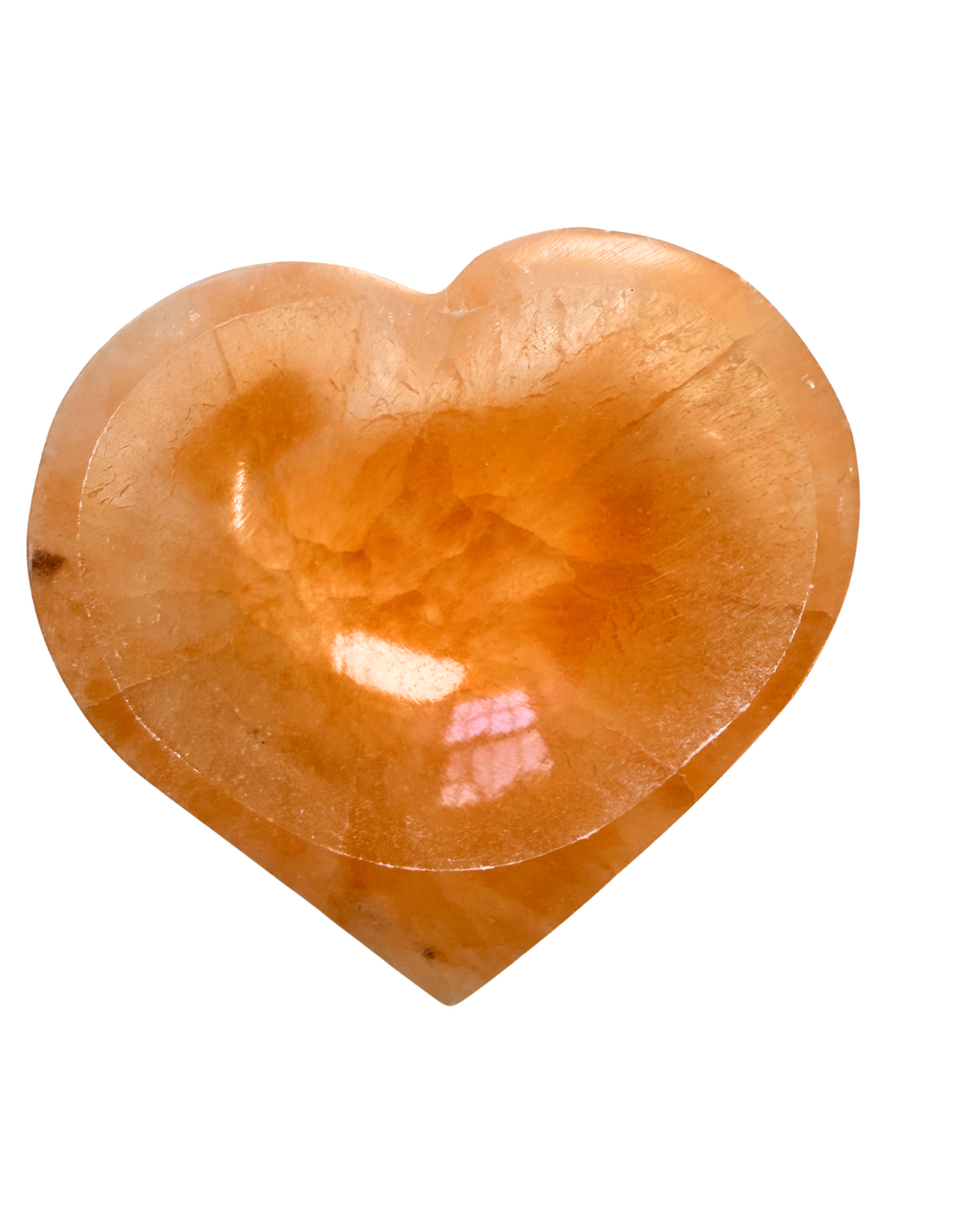 Red Selenite Heart Bowl image 1