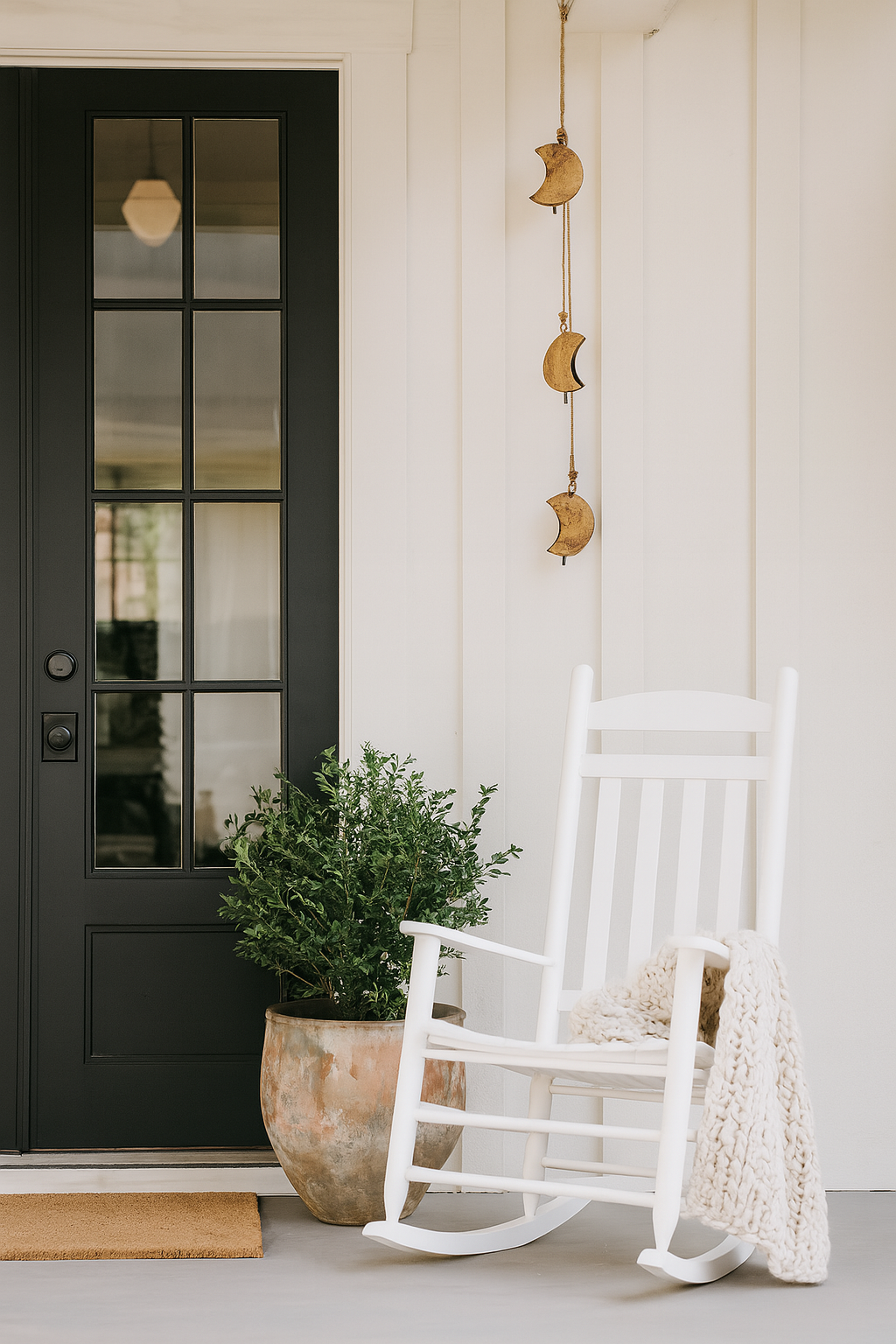 Moon Trio Wind Chime - Rustic bell