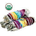 Rose Petal White Sage Smudge Stick 4 in
