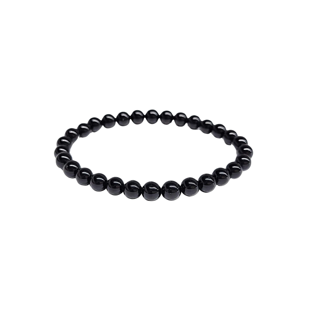 Black Obsidian Bracelet 6mm image 0