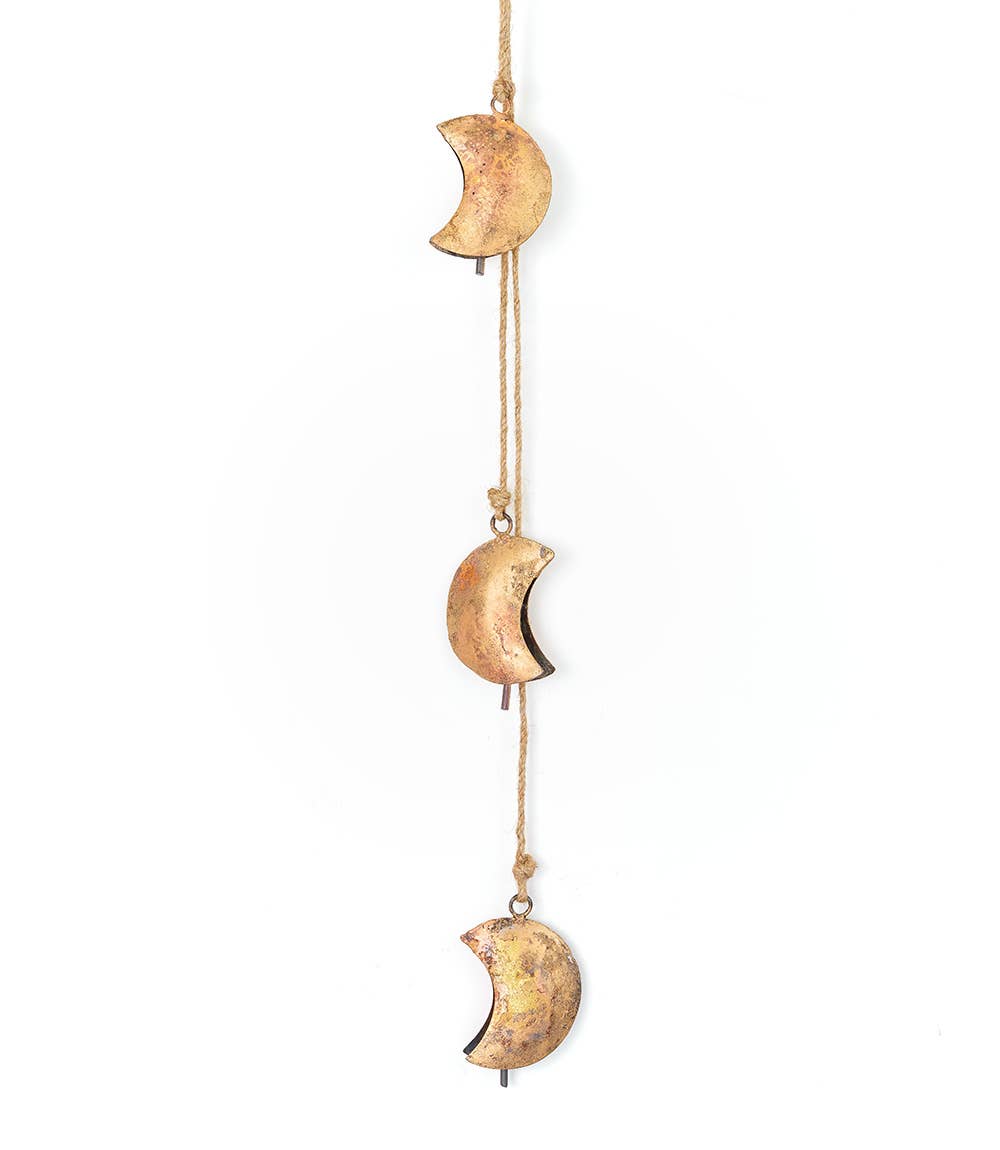 Moon Trio Wind Chime - Rustic bell