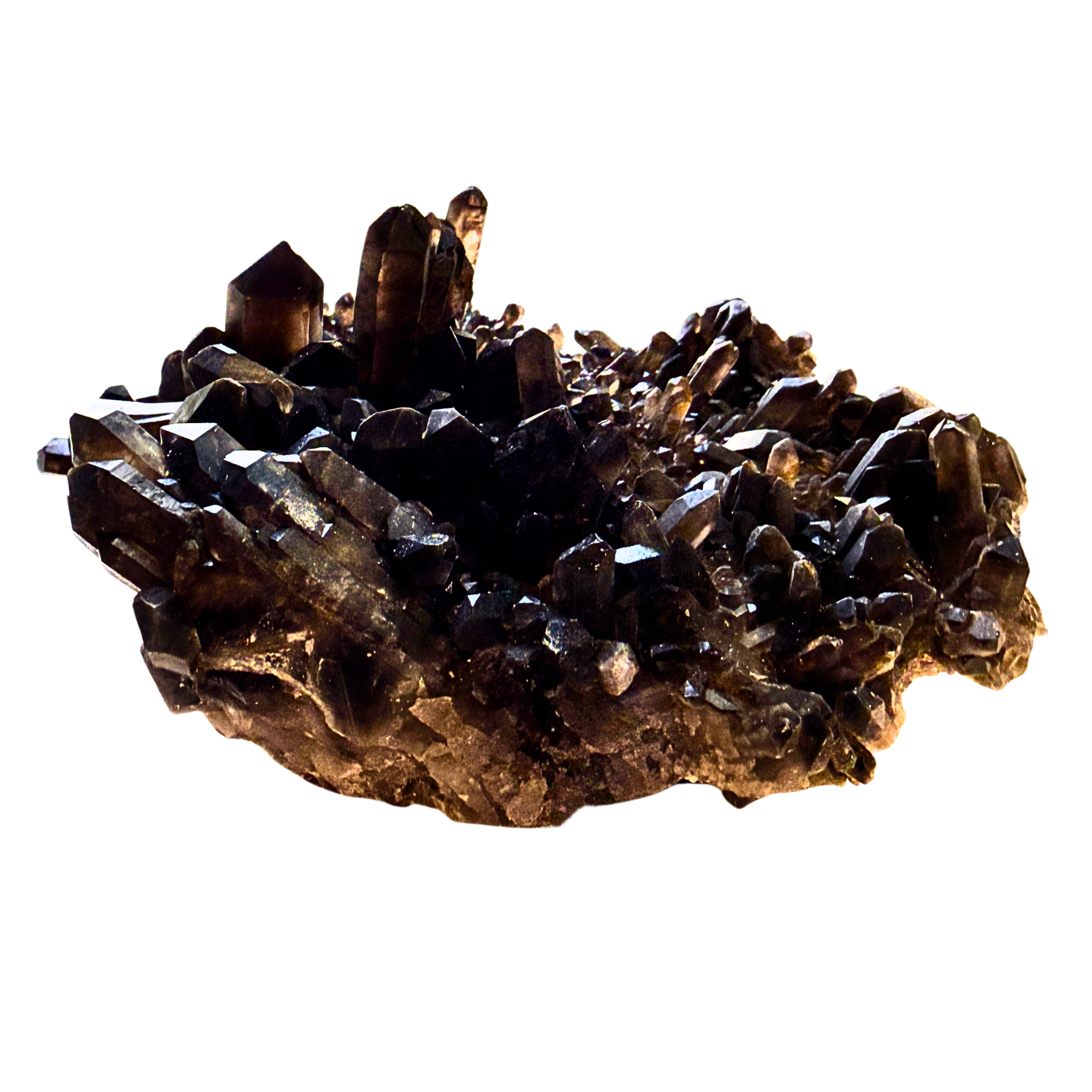 Smoky Quartz Cluster Large