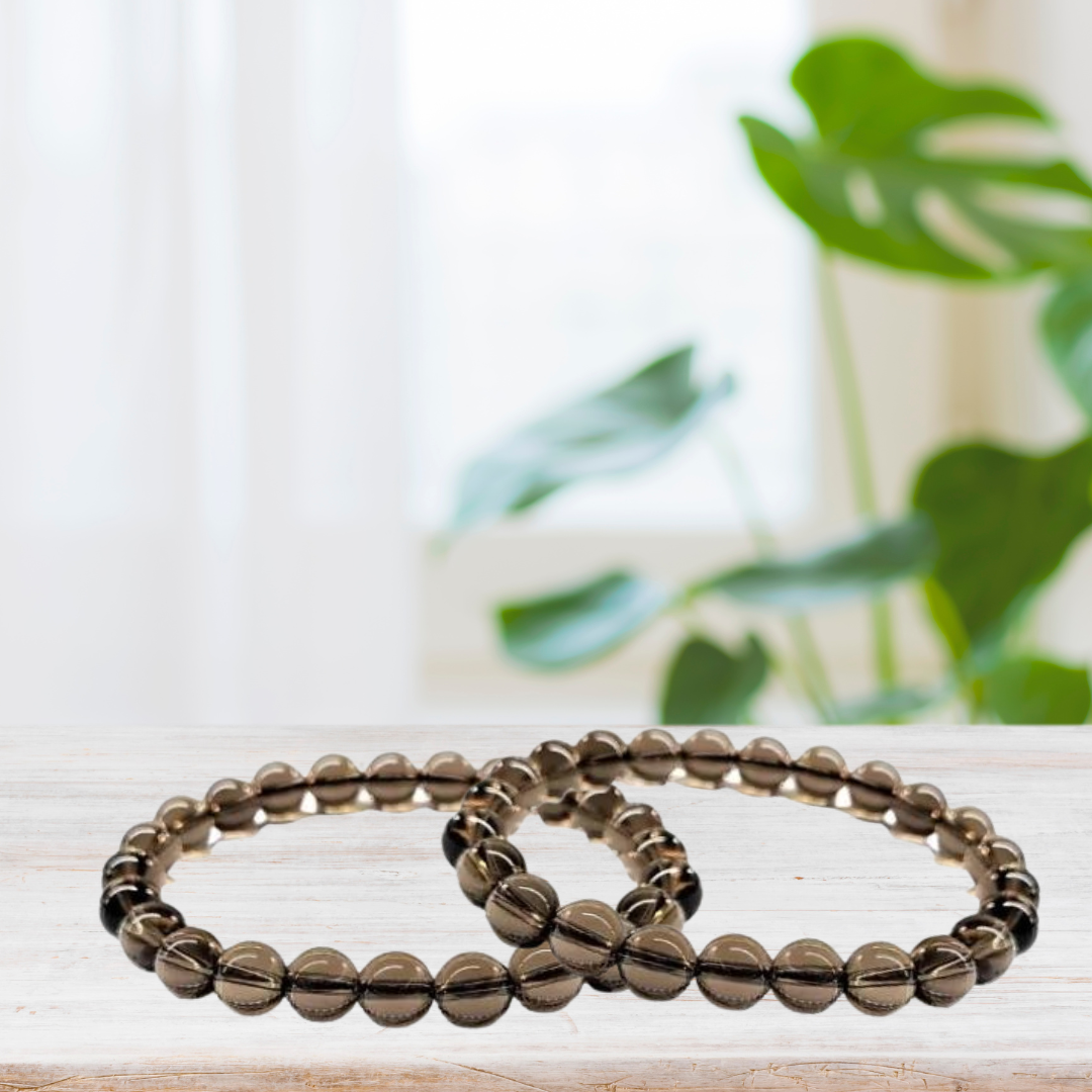 Smoky Quartz Bracelet 8mm image 4