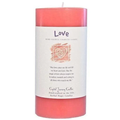 Love Big Pillar Candle Crystal Journey image 0