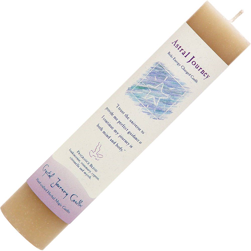 Astral Journey Crystal Journey Tall Pillar Candle