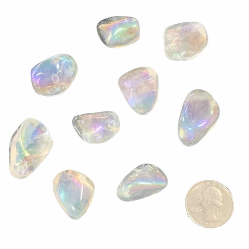 Angel Aura Quartz Tumbled image 1