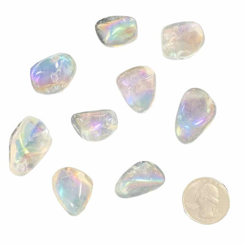 Angel Aura Quartz Tumbled image 1