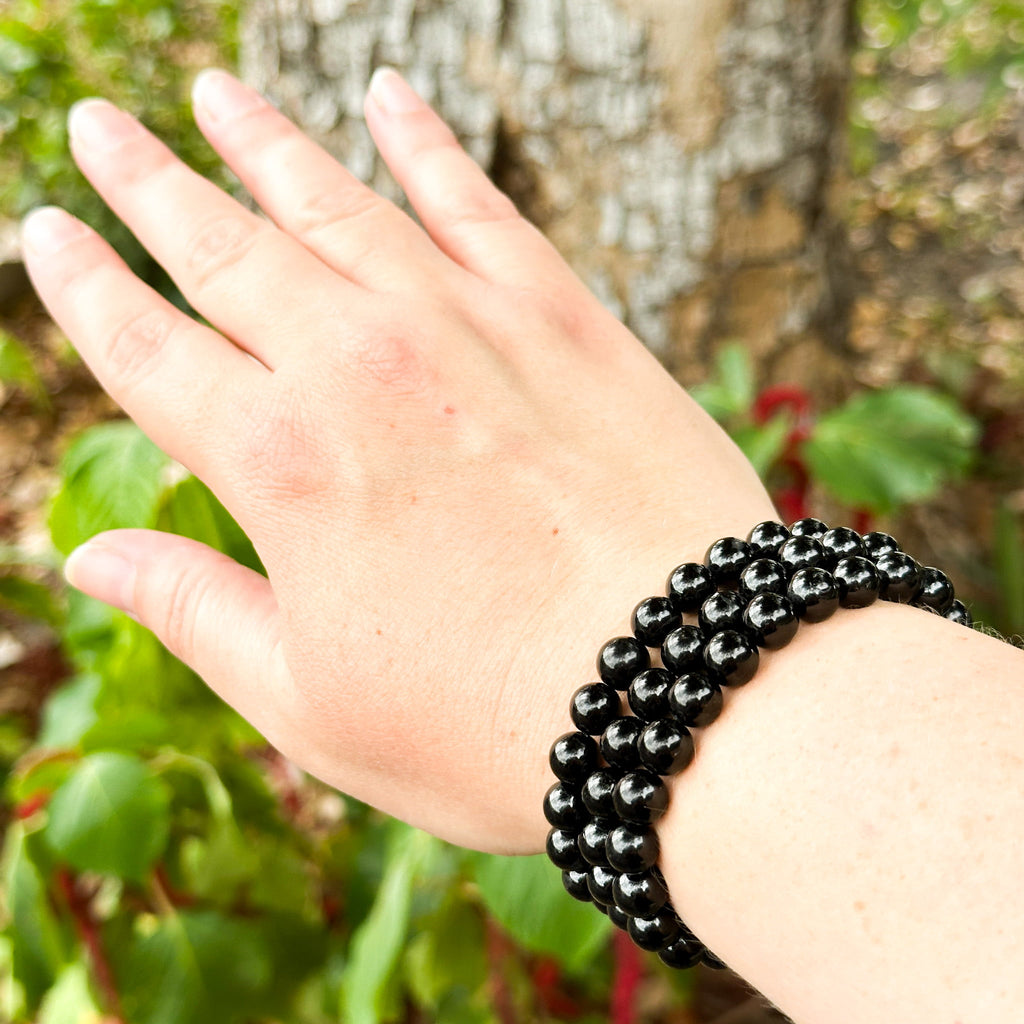 Black Tourmaline Bracelet 8mm image 2