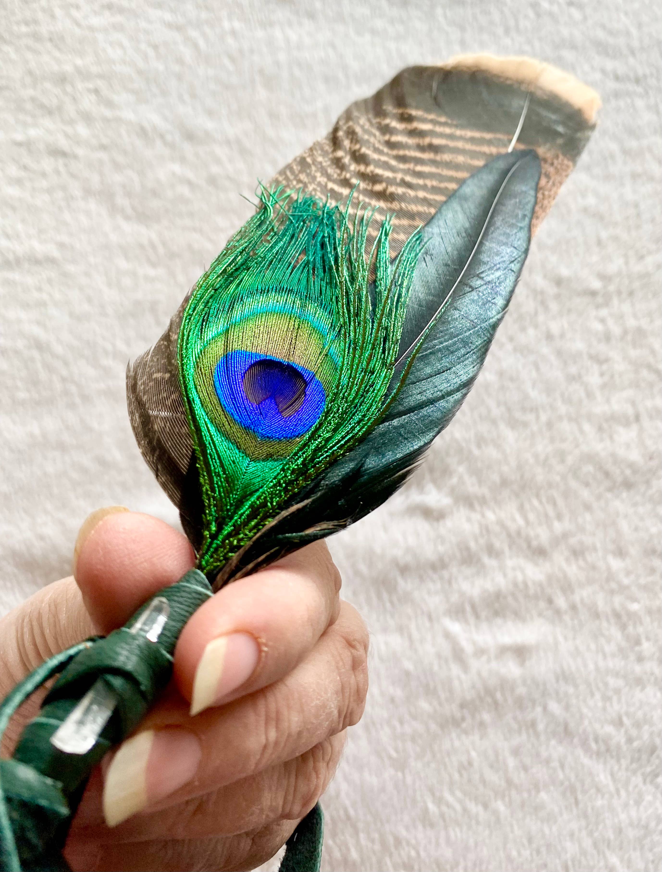 Smudging Feather Fan Bright colors