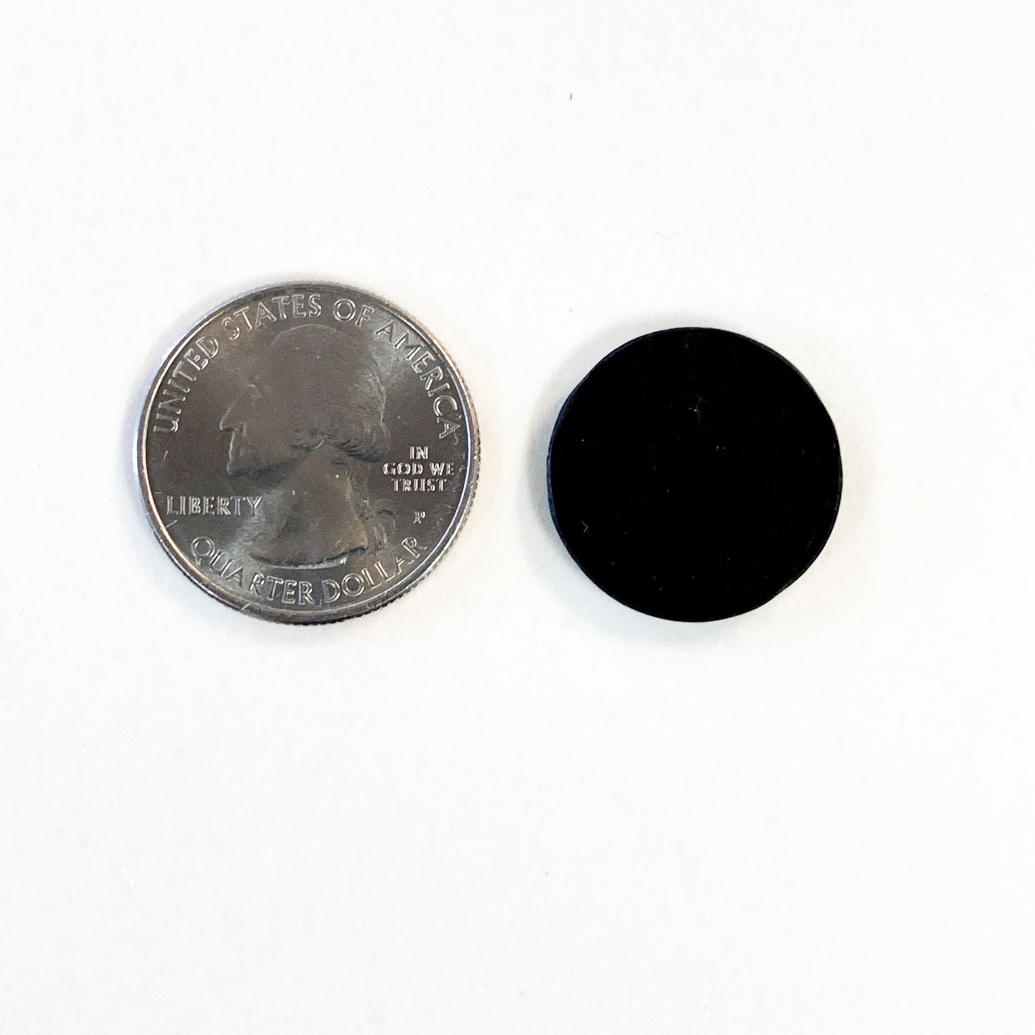 Black Tourmaline EMF Protection Plate - Circle image 0