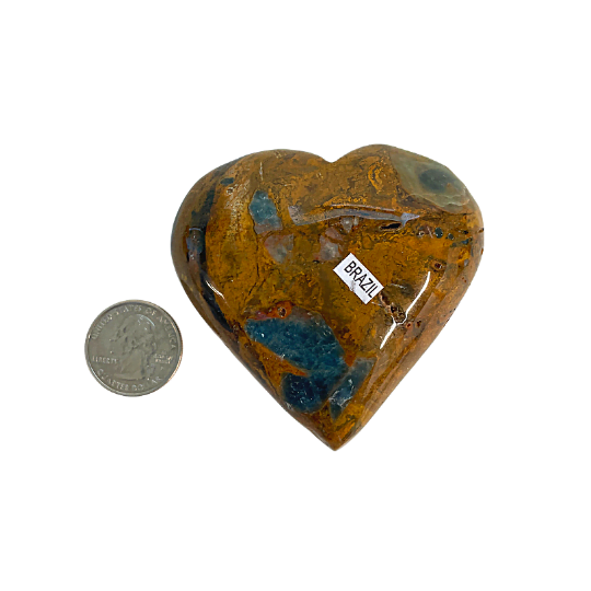 Apatite in Jasper Heart image 0