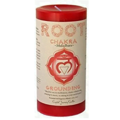 Root Chakra Big Pillar Candle image 0