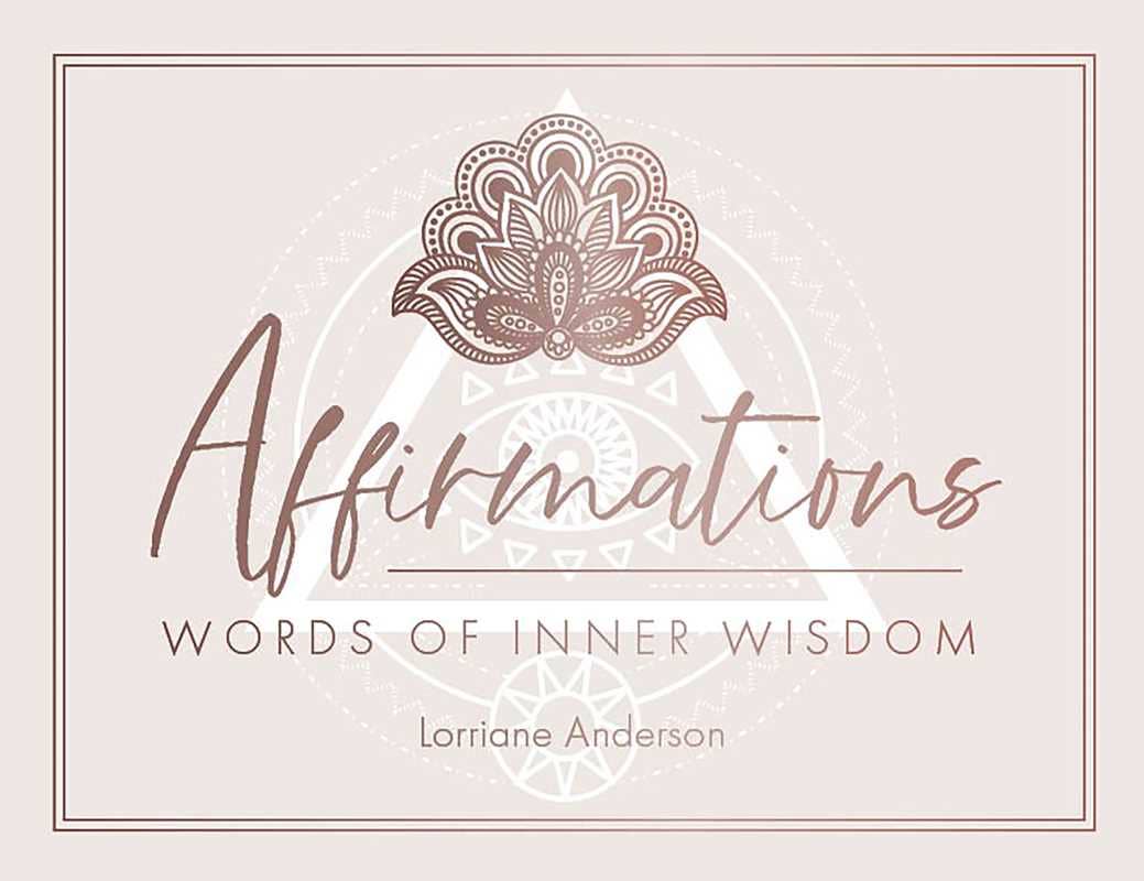 Affirmations by Lorriane Anderson: Flashcards; 40 pages / English