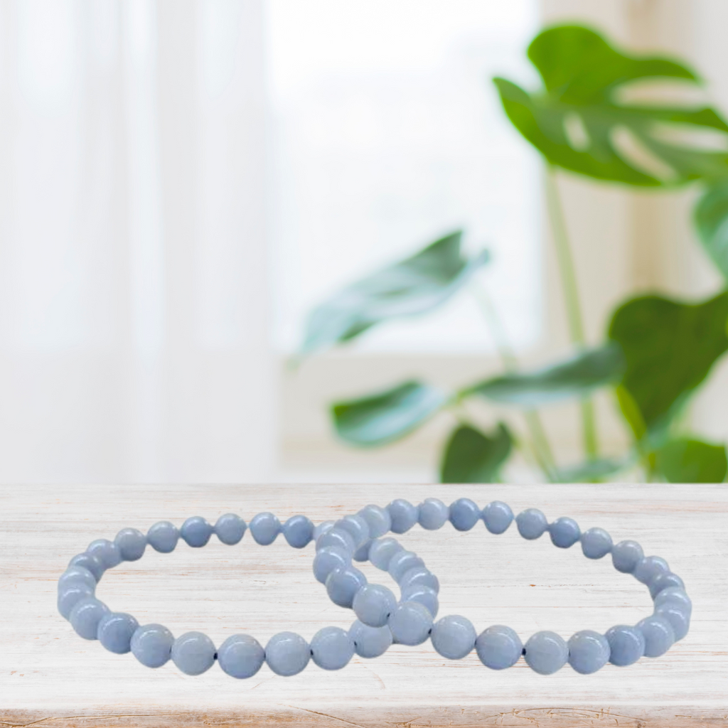 Angelite Bracelet 8mm image 1