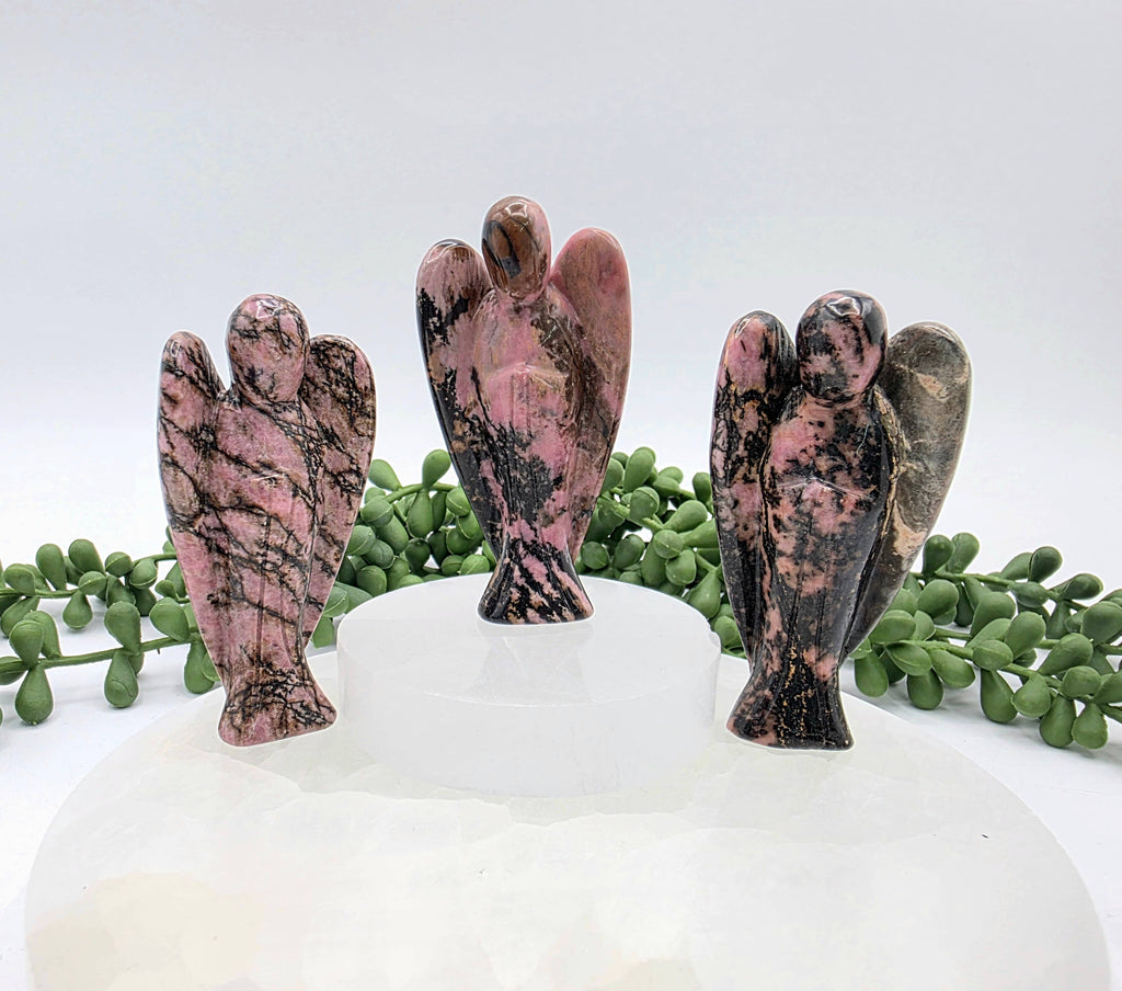 Rhodonite Angel 3 Inches