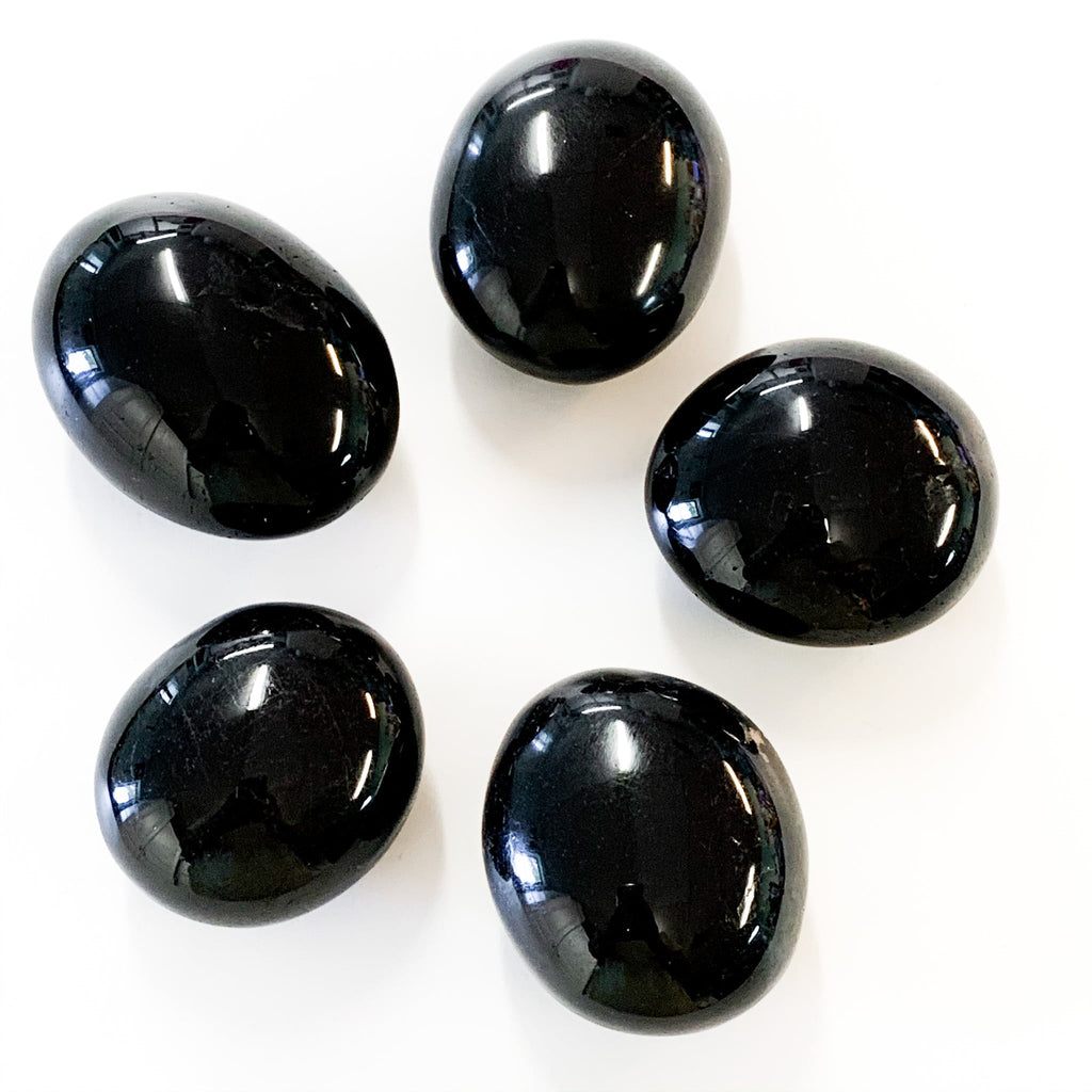 Black Tourmaline Palm Stone image 0
