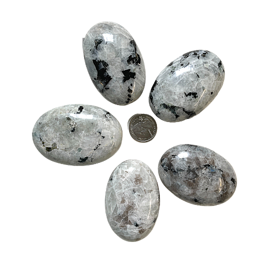 Rainbow Moonstone Palm Stone image 1