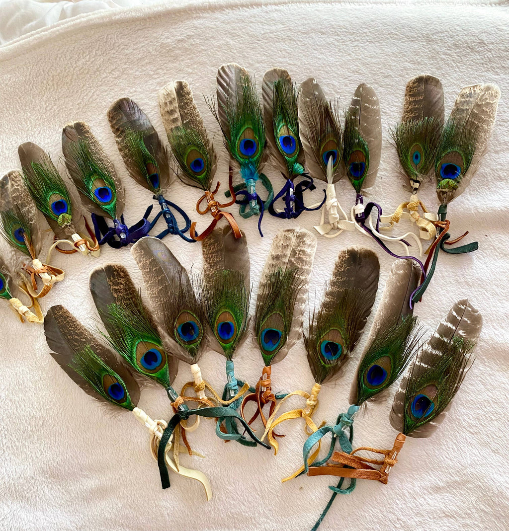 Smudging Feather Fan Bright colors