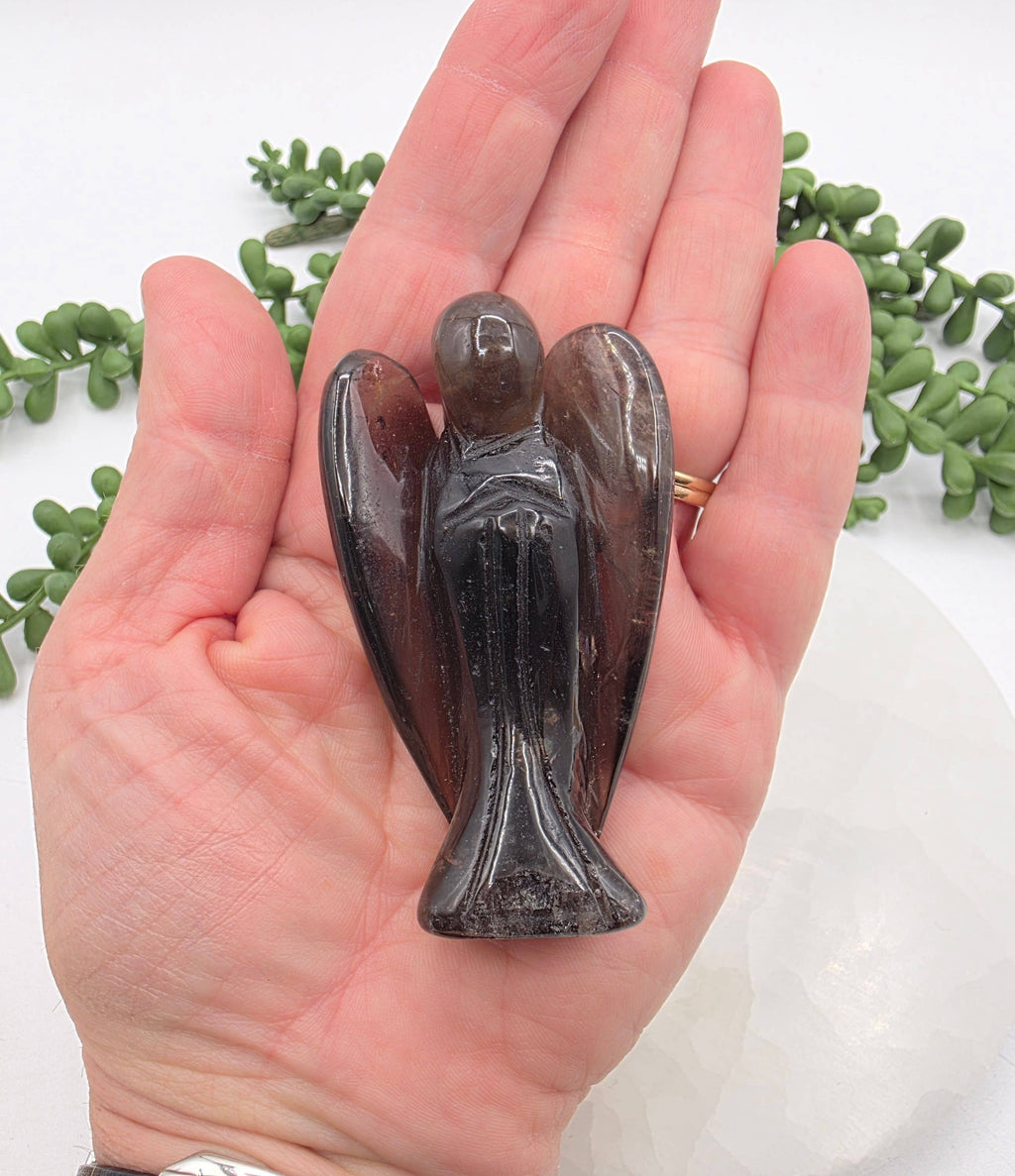 Smoky Quartz Angel 3 Inches