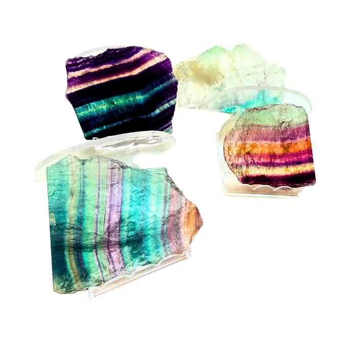 Fluorite Semi-Polished Slab Small image 0