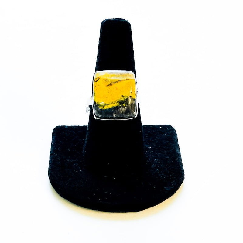 Bumblebee Jasper Ring - Size 8 image 0