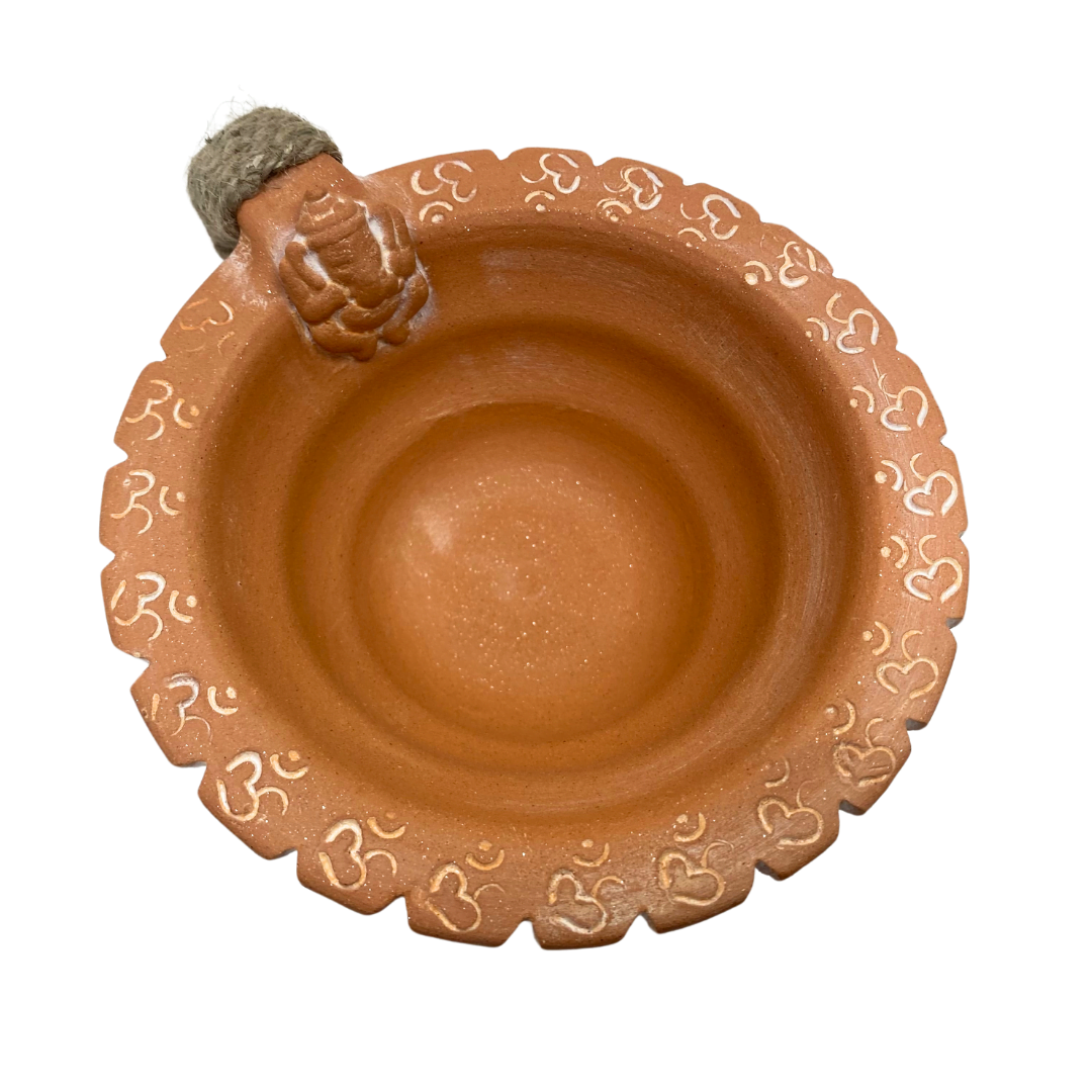 Om Ganesh Clay Bowl image 0